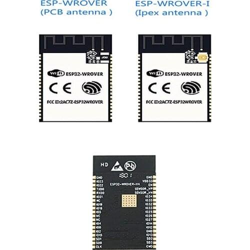 650PCS/plate ESP32-WROVER ESP32-WROVER-I WiFi-BT-BLE MCU ESP32 Module 4MB SPI flash 8MB PSRAM PCB antenna / IPEX antenna