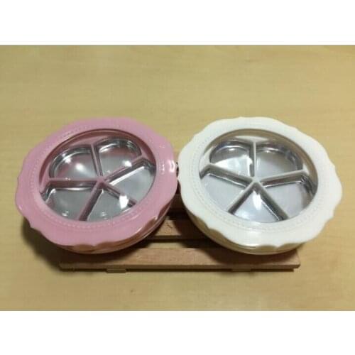 Free Shipping Pink White Plastic Empty Eye Shadow Box Bottle Refillable Originales Handmade Eye Shadow Of Materials Containers