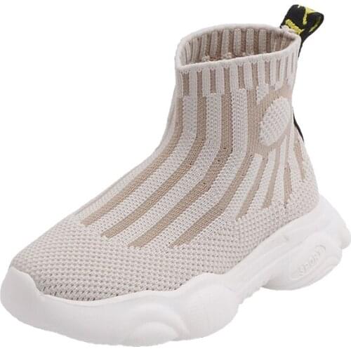 COZULMA 2020 Autumn Baby Boys Girls Sport Shoes Childrens Flying Woven Mesh Socks Shoes Kids Fashion Sneakers Size 21-25