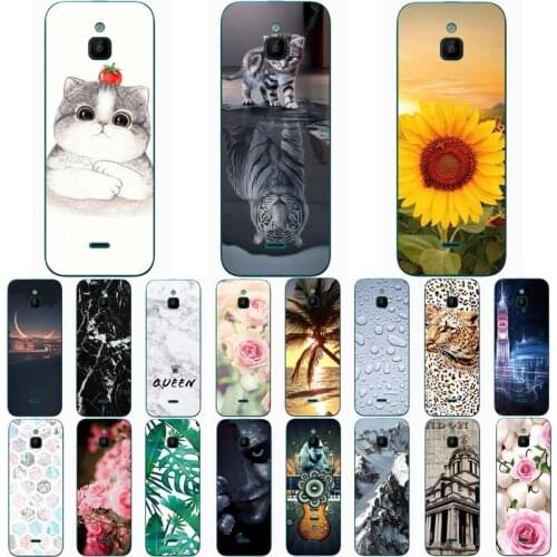 For NOKIA 6300 4G Case Wolf Silicon TPU Fundas for Nokia 6300 4G Cat Animal Shell Bag Housing Phone Cases