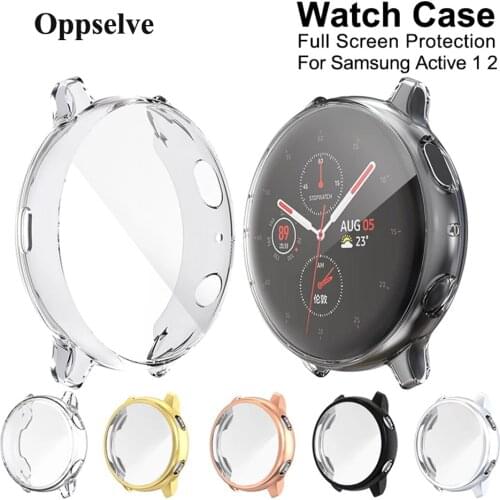 Screen Protection Case Cover For Samsung Galaxy Watch Active 2 44mm 40mm Bumper Film Smartwatch Accessory Protector Capa Coques