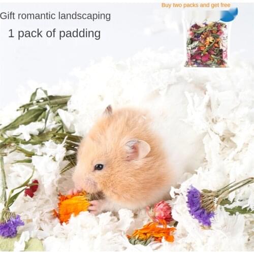 Hamster Paper Cotton Bedding Golden Bear Hamster Winter Warm Bedding Breathable Deodorant Hamster Litter Small Pet Accessories