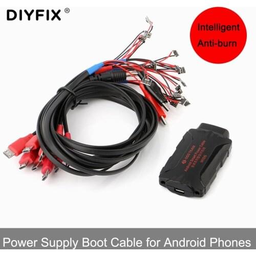 W106 DC Power Supply Boot Cable For Android Phones Repair Test Wire For Samsung Huawei Vivo Xiaomi Logic Board Charging Wire