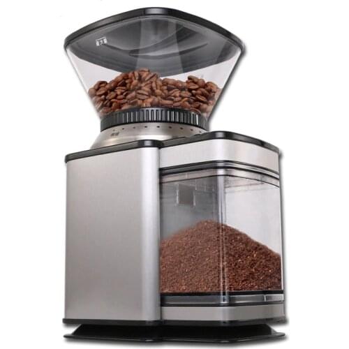 Coffee Grinder house use coarse mideium fine options head towards precise transparent container high quality and art design