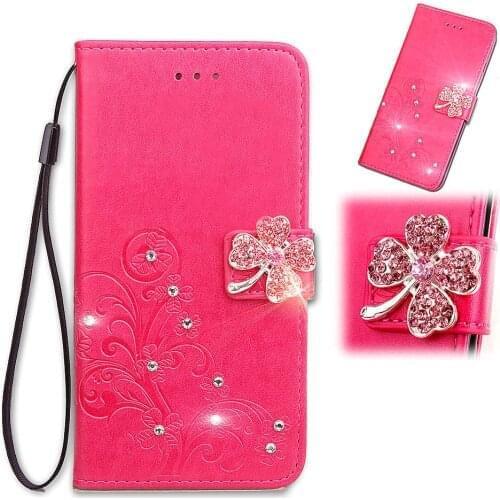 Redmi 9 Four-leaf Clover Leather Flip Case Fashion for Xiaomi Redmi Mi Note 9 10X Pro 10 Lite Luxury Wallet Mobile Phone Cover