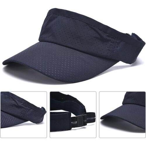 Summer Breathable Unisex Empty Top Sun Visor Hat Summer Linen Big Wide Brim Straw Sun Caps UV Protection Hat For Men And Women