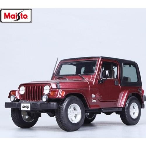 Maisto Alloy Model Cars Toys 1:18 Simulation Jeep Wrangler Off-road Vehicle Car Large Original Collection Gifts For Children