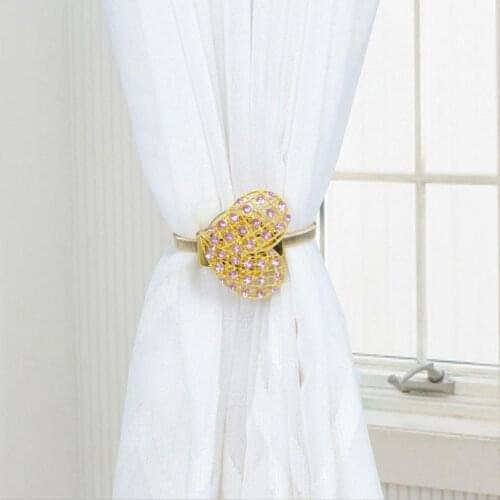 Love Heart Magnetic Curtain Rope Buckle Holder Tieback Strap Home Decoration Curtain Decorative Accessories durable
