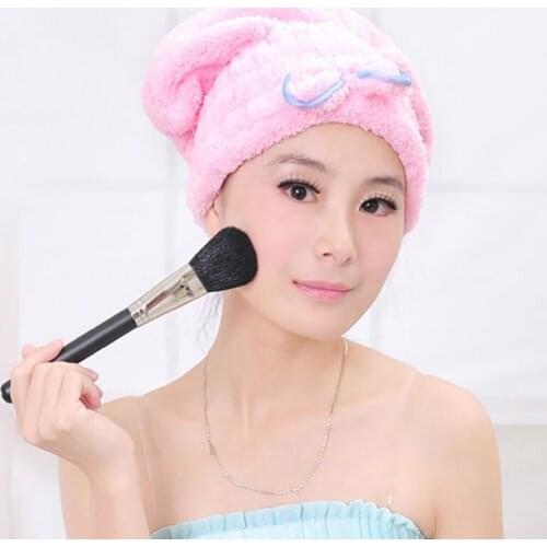 Microfibre After Shower Bowknot Hair Drying Wrap Womens Girls Ladys Towel Quick Dry Hair Hat Cap Turban Head Wrap Bathing Tools