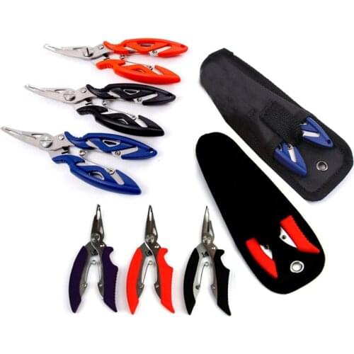 Multi-function Fishing Plier Scissor Clamp Olecranon Control Fish Gear Line Lure Cutter Hook Remover Fishing Tackle Supplies