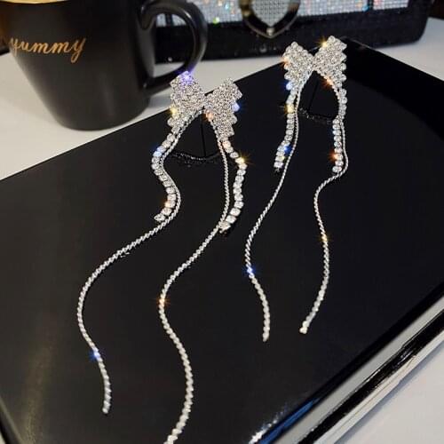 Zeojrlly Trendy Women Dangle Earrings Fashion Butterfly Women Elegnat Long Style Female Pendant Jewelry For Girl