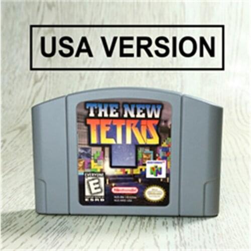 The New Tetris For 64 Bit Game Cartridge USA Version NTSC Format