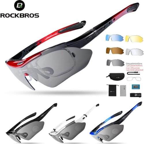 ROCKBROS Men Cycling Glasses Women Polarized Sunglasses MTB Bike Eyewears UV400 Safety Sports Bicycle Fishing Protection Goggles