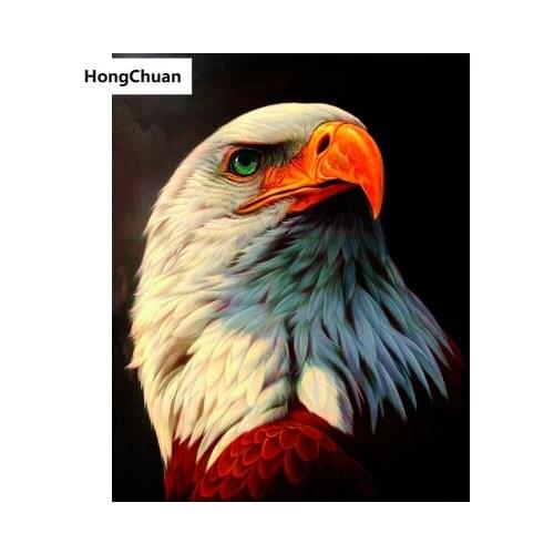 Eagle Mural 5D DIY Square/Round Diamond Painting Mosaic Cross Embroidery Handicraft Home Decoration Christmas Gift New Year