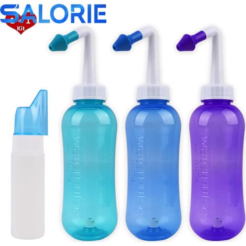 500ml+70ml Nose Cleaner Neti Pot Nasal Wash Nose Irrigator Nosal Sinus Rinse Avoid Allergic Rhinitis Sinusite Cure Health Care