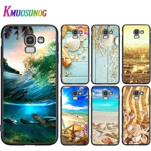 Beach starfish shells For Samsung Galaxy J2 J3 J4 Core J5 J6 J7 J8 Prime duo Plus 2018 2017 2016 Silicone Phone Case