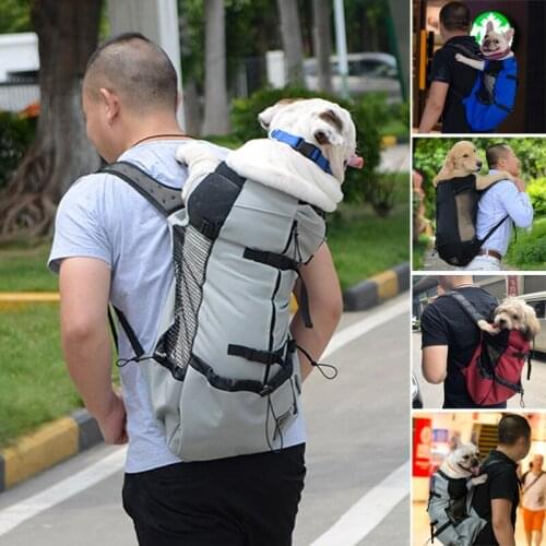 Рюкзак Adjustable Pet Dog Outdoor Travel Backpack For Hiking Cycling Carrier Bag For Dogs French Bulldog Pug Carrying Bags XH8Z