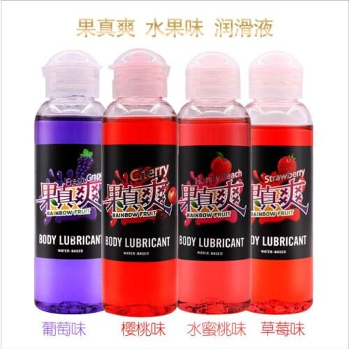 100ml Strawberry/Grape/Peach/Cherry Water-based Lubricant Vaginal Penis Gel Pheromone Oral Sex Moisturizing Cream S1701