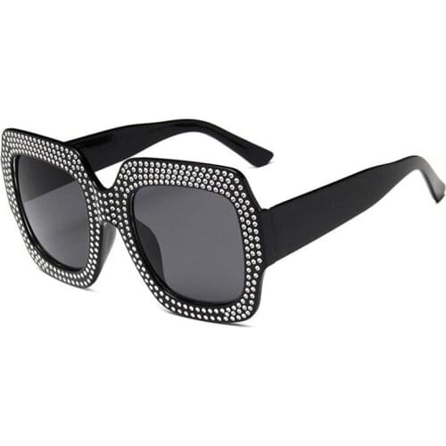 10 Color Oversize Sunglasses Women Round Vintage Luxury Rhinestone Glasses Ladies Sun Glasses Female Sunglasses Oculos De Sol