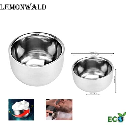 LEMONWALD Mens Double Low Baking Steel Cup Thick Sustainable Shaving Soap For Thermal Insulation And Smooth Shaving Brush bowl