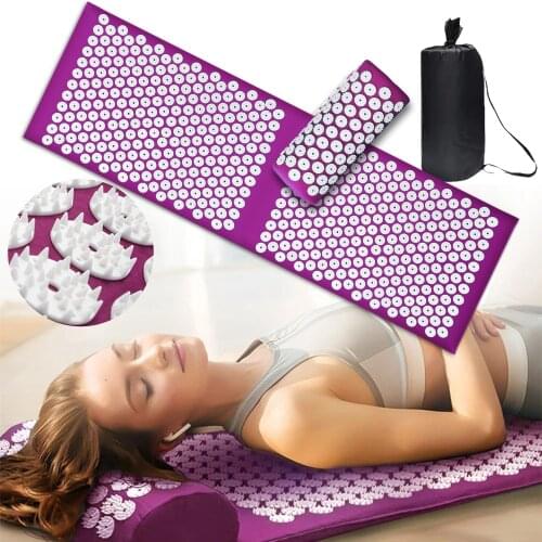 Extra Long Pranamat Lotus Acupuncture Yoga Cushion Sensi Massage Mat Kuznetsovs applicator Foot Massager Pillow Fitness Pilates