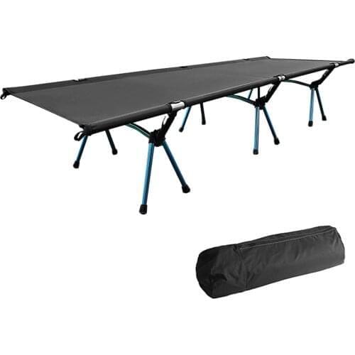 Outdoor Portable Folding Bed Single Person Camping Cot Sleeping Pad Camping Cot Bed Mat for Outdoor Picnic Camping Hiking