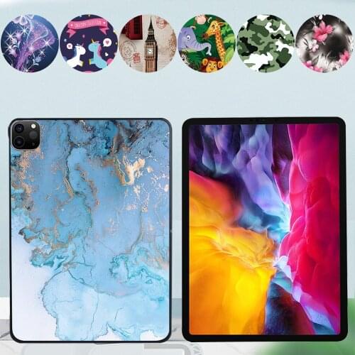 Tablet Hard Shell for Apple Ipad Pro 11" 2018 2020 2021/Pro 2nd Gen 10.5"/Pro 9.7" Anti -cratch Print Slim Back Case + Stylus
