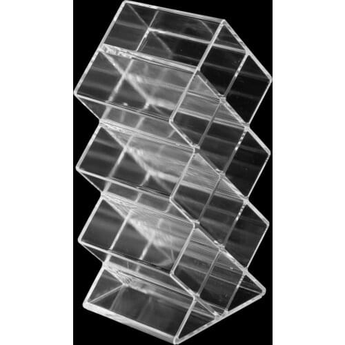 10 Grids Acrylic Makeup Organizer Storage Box Cosmetic Lipsticks Display Case Holder Stand