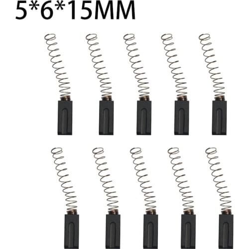 10PCS Carbon Brush For Hot Air Welding Gun Plastic Welding Machine Motor Parts Replacement 5*6*15mm