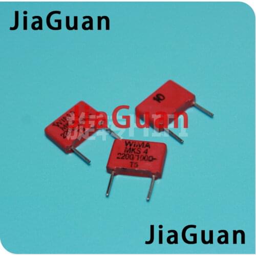 10PCS RED WIMA MKS4 2200PF 1000V PCM7.5 original new MKS-4 222/1000V P7.5mm audio 222 hot sale 2.2NF 1KV 2200PF/1000V 2N2