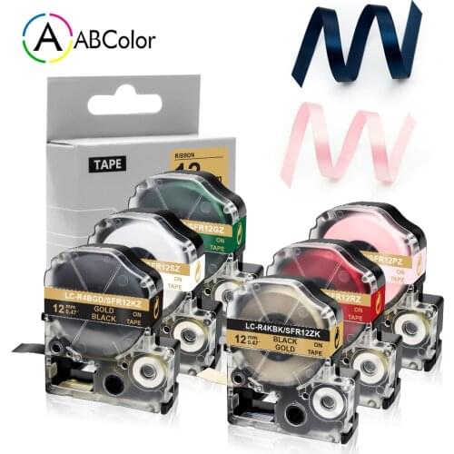 12mm Satin Ribbon Tape For Epson SFR12PK SFR12SZ SFR12SK SFR12ZK SFR12RZ SFR12GZ SS12KW Label Tape gift wrapping Ribbon Tape