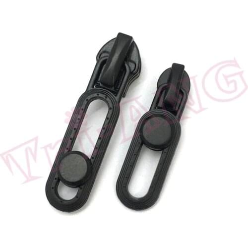 20pcs/lot, Lovely Black 3# and 5# Zipper Sliders with Up & Down Moveablt Pullers Exclusive to Reverse Nylon Zipper