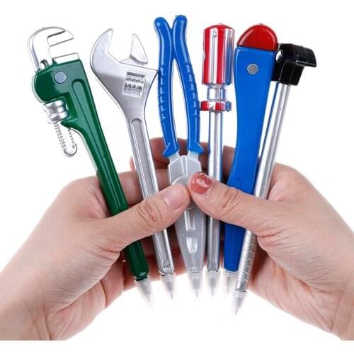 6pcs Novelty Multicolor Tool Shape Ballpoint Pen School/office Supplies Pens for Writing different Style Creative Ball Pens