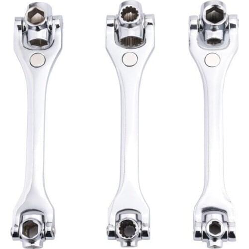 8 IN 1 Socket Torx 360 Degree Head Square Ratchet Socket Wrench Multi Tool Hand Tools Ratchet Wrench