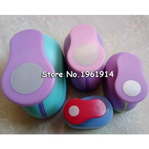 Free Shipping 4PCS (2",1",5/8",3/8") Circle craft punch set cortador de papel de scrapbook school paper foam Round hole punches