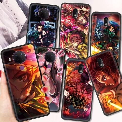 Demon Slayer Anime Luxury Silicone Cover for Nokia 2.2 2.3 3.2 4.2 7.2 1.3 5.3 8.3 5G 2.4 3.4 C3 1.4 5.4 Phone Soft Case