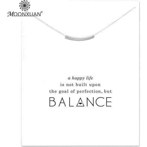Geometric Balance Curved Tube Bar Sliver Choker Chain Necklace Women Kolye Collares Colar Jewelry Collier Bijoux Femme Collar