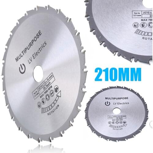 24T 210mm Circular Saw Blade Wood Plastic Metal Saw Blade Disc For Rage Rage4 RageB 25.4mm Bore Evolution