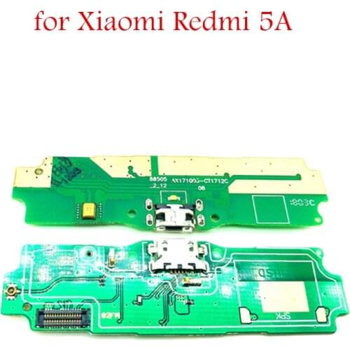 For Xiaomi Redmi 5A USB Charger Connector Flex Cable for Redmi 5A Microphone USB Charging Dock PCB Board Flex Cable Repair Parts
