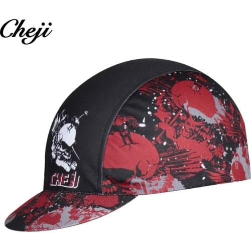 CHEJI Breathable Bike Caps Anti-sweat Quick dry Bicycle Bandanas Hat Outdoor Sports Headwear Custom Cycling Caps 2018