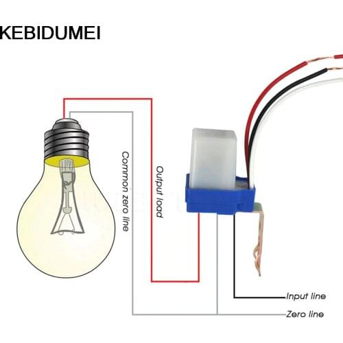 DC AC 220V 50-60Hz 10A Automatic Auto On Off Photocell street Light Switch Photo Control Photoswitch Sensor Switch