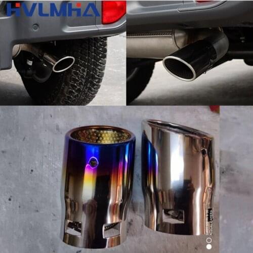 For Jeep Wrangler JL 2018 2019 Stainless Steel Car Rear Exhaust Tail Pipe Throat Muffler Styling Accessories