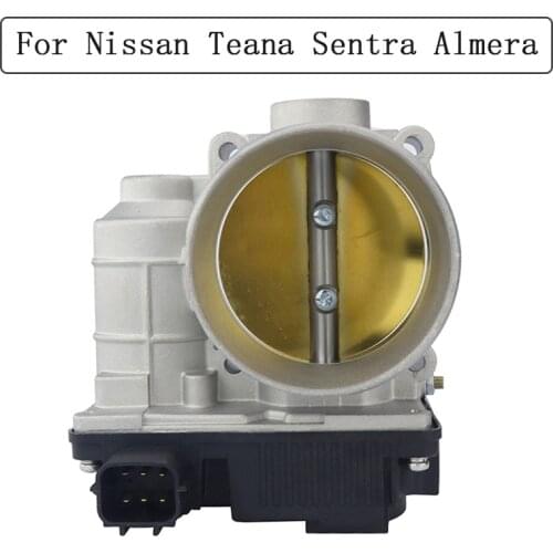 YSIST Throttle Body Assembly for Nissan Teana Almera Sentra 1.8L 4 Cyl 6 Pins Throttle Valve 50mm 16119AU000 16119AU003 ETB0002