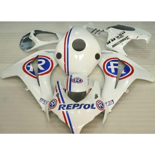 L36-2008-2011 Body Kits for Cbr1000 RR 08 09 white blue fairings Motorcycle Fairing CBR1000RR 2009 Abs Fairing