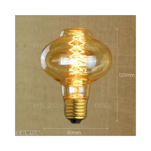 2pcs 40W E27 Retro Lampada Edison Lamp Bulb Bombillas Vintage Light Ampoules Decoratives Incandescent Bulb A19 ST64 ST58 G95