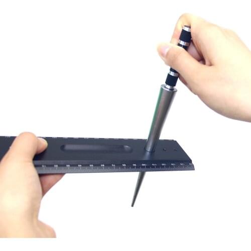 Tapered Aperture Ruler 3-15mm Woodworking Tool Test Ulnar Measuring Tools 3-15mm Metric Stainless 1 Metric Gaosi Tools
