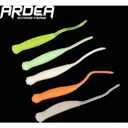 Mini Soft Lures Silicone Bait Artificial Worm Swimbait 12pcs 42mm 0.3g Jigging Fishing Bait bass Wobblers Fishing Tackle