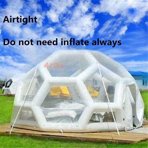Outdoor Kids Tent Clear Top Resort Bubble Tent Transparent Inflatable Bubble Camping Tent Capsule Tunnel for Glamping