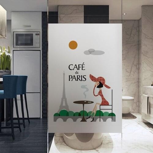 Customizable Frosted Static Opaque Glass Window Film For Window Electrostatic Glass Stickers Home Decor Bedroom YYCX3008