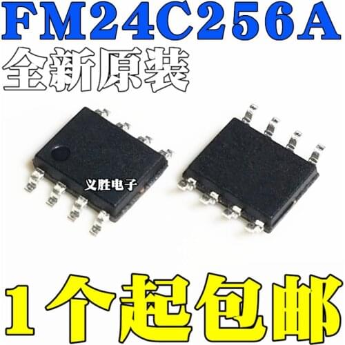 New and original FM24C256 FM24C256A-SO-T-G SOP8 Programmer memory IC chip, 256 kbit serial FRAM